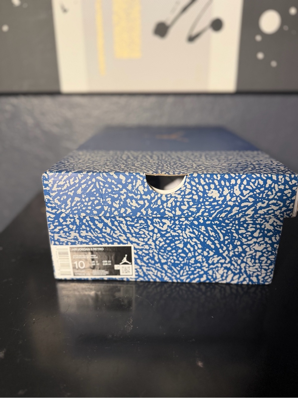 Air Jordan 3 Inspired Men’s White & Blue Basketball Sneakers - Picture 2 of 6